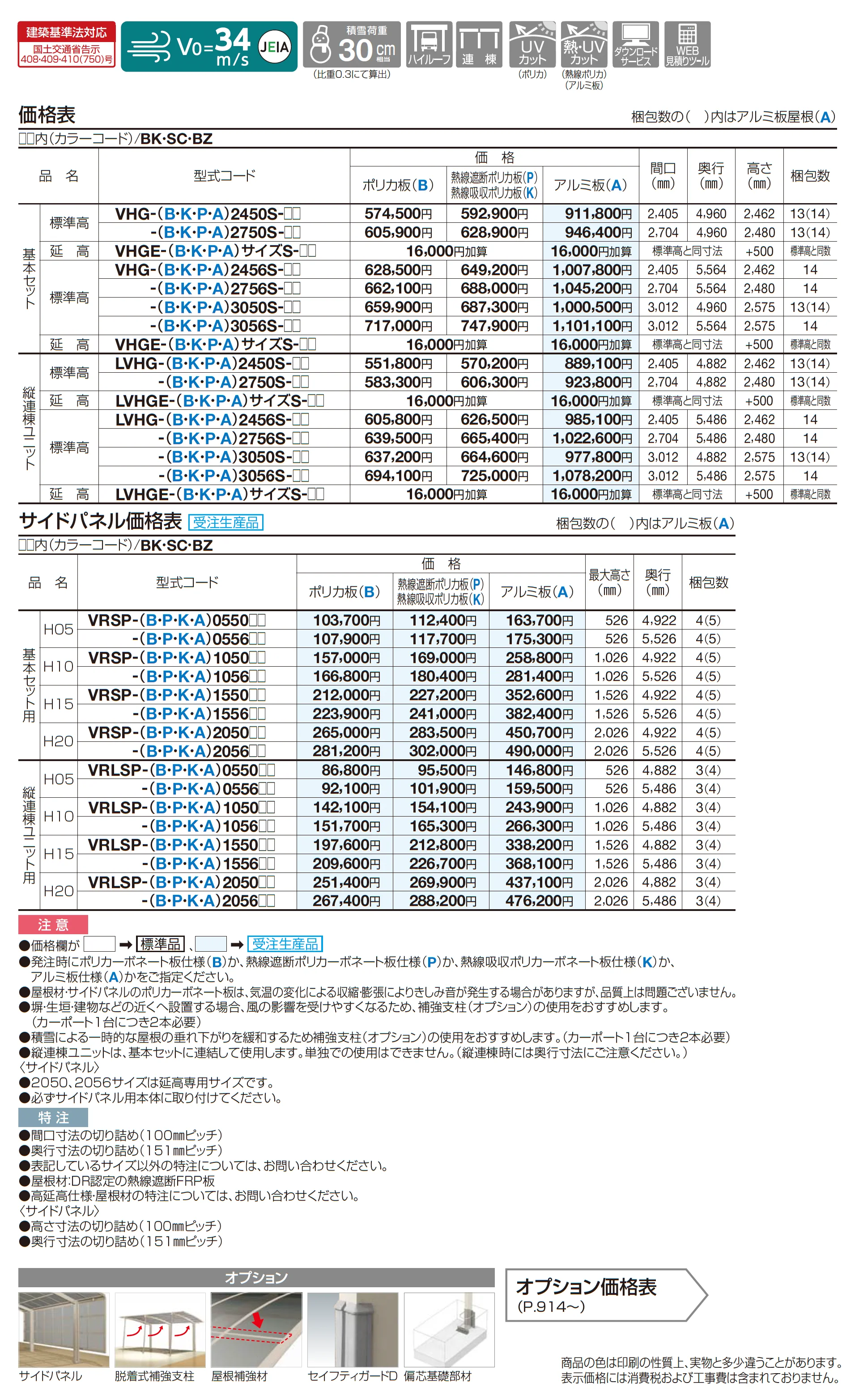 バリューポートHG 900N/㎡仕様〈サイドパネル用〉_価格_1