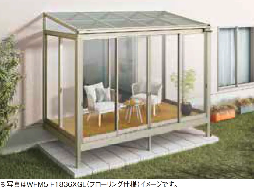 大仙の「ソレイドテラス囲い ハイサッシ(ランマなし)【床仕様】【2025年版】」のサブ画像1