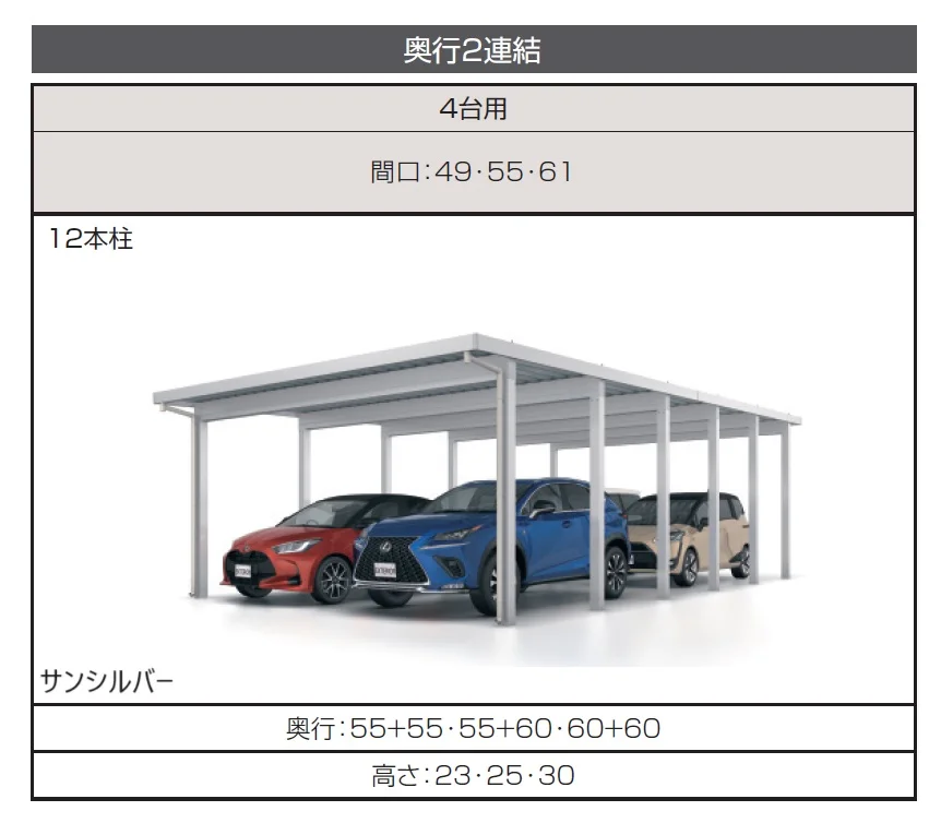 三協アルミの「G1-R/ジーワン アール(耐積雪量150cm仕様：基本・奥行延長・間口延長・奥行連結・間口連結)【2025年版】」のサブ画像6