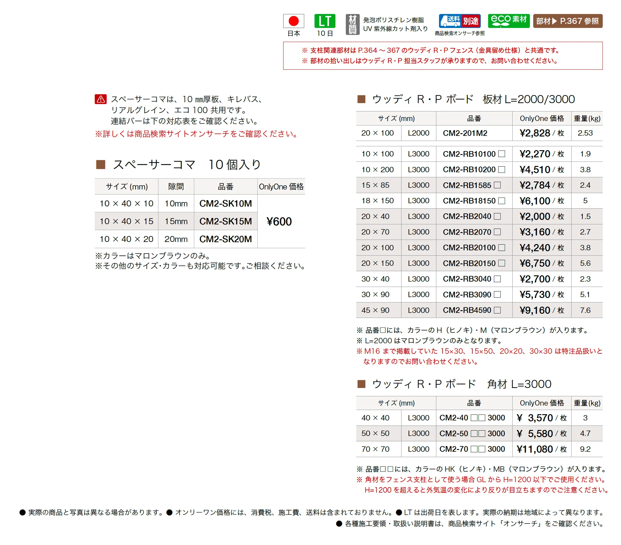 ウッディ アール・ピー ボード 板材・角材【廃番】_価格_1