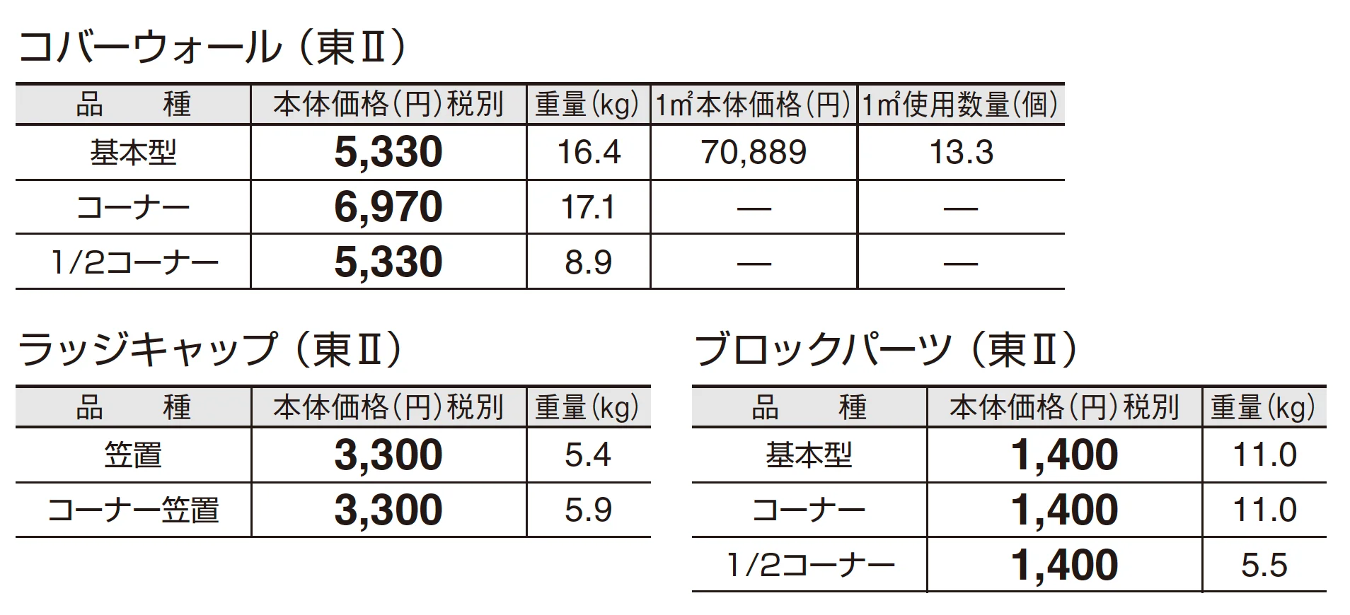 コバーウォール_価格_2