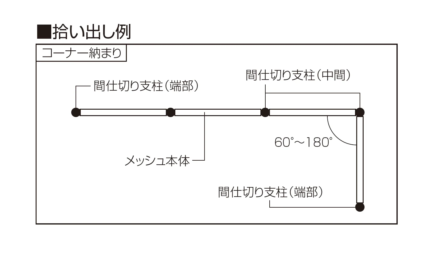 STメッシュ2型フェンス 間仕切り支柱タイプ【2026年12月1日 発売予定】_価格_2