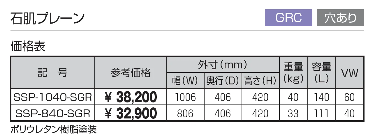 プランター  石肌プレーン (GRC 穴あり)【2024年版】_価格_1