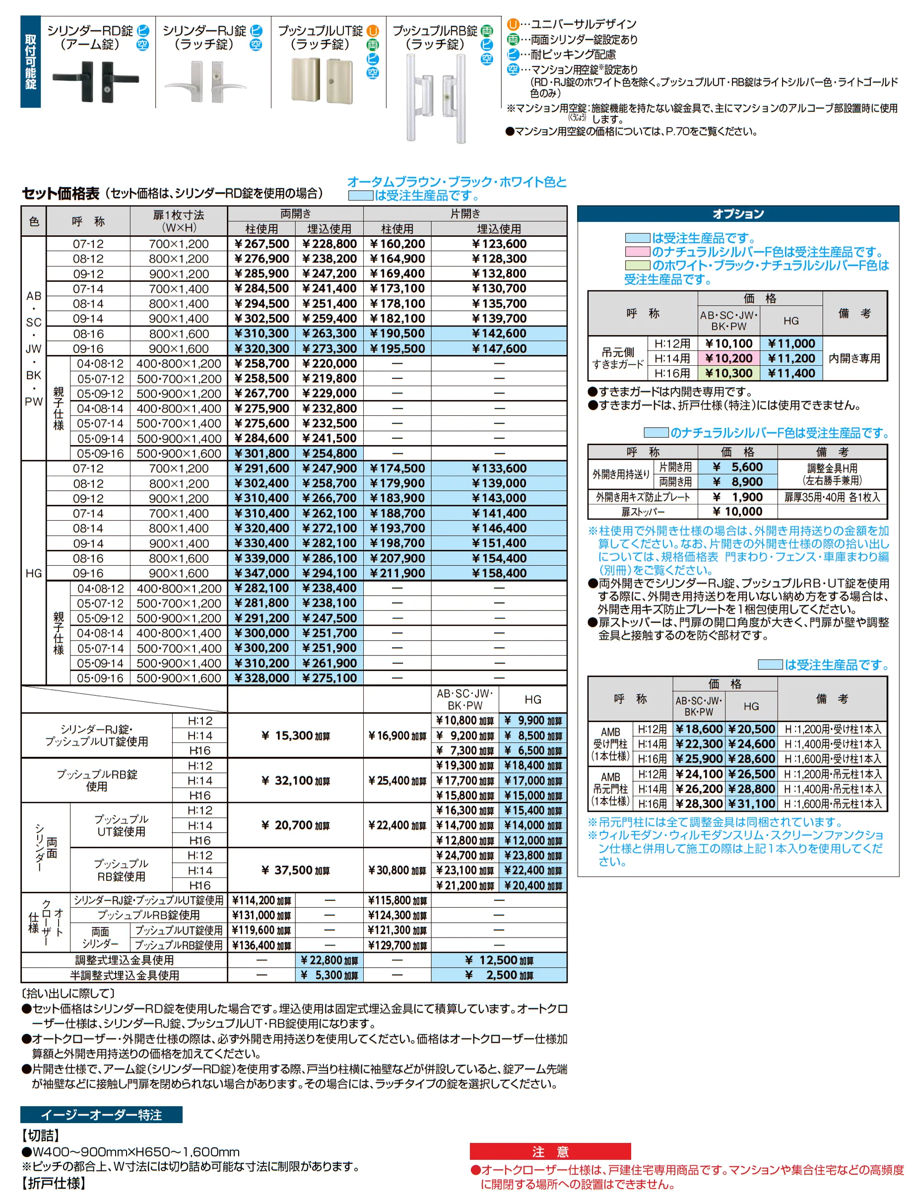 開き門扉AB TS2型_価格_2