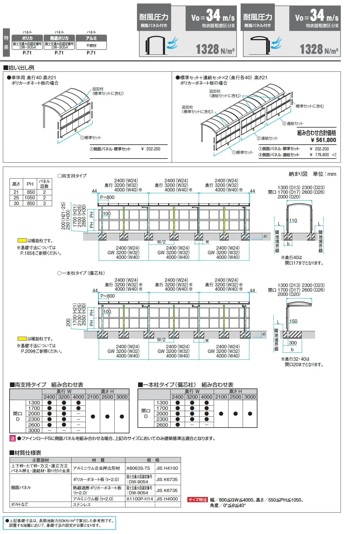 ファインロードS 両支持タイプ 一般地域型 基本ユニット【2025年版】_価格_3