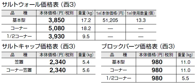 サルトウォール【2024年版】_価格_5