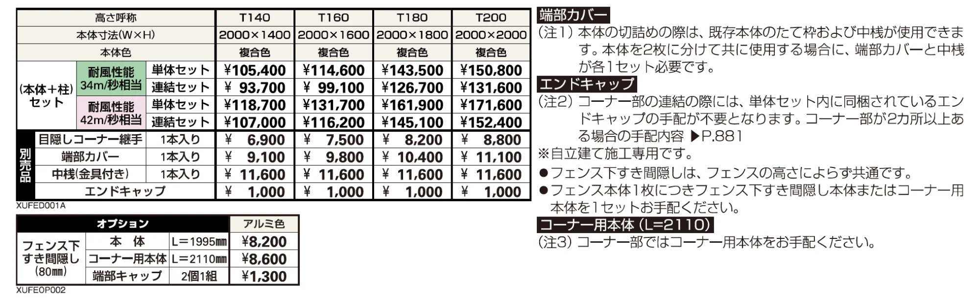 ルシアス スクリーンフェンスD01型【2023年版】_価格_1