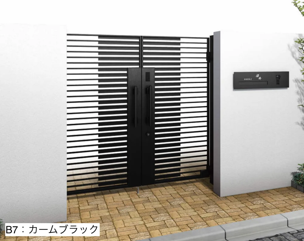 YKK APの「〔ピタットKey システム〕電気錠付 シャローネ 門扉シリーズ SA03型【2024年版】」のサブ画像1