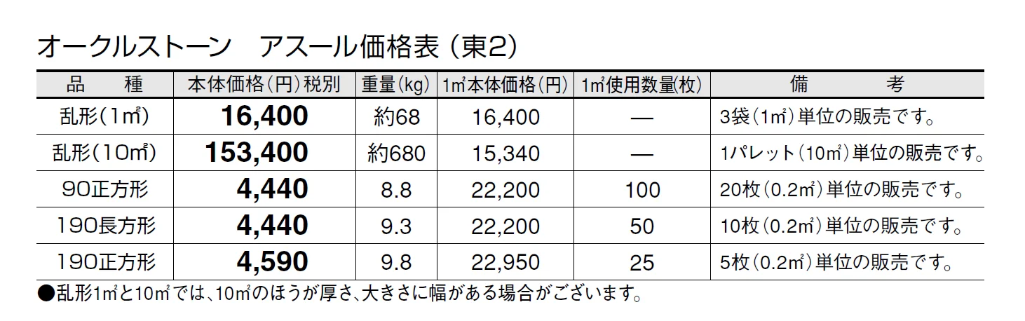 オークルストーン アスール【2024年版】_価格_2