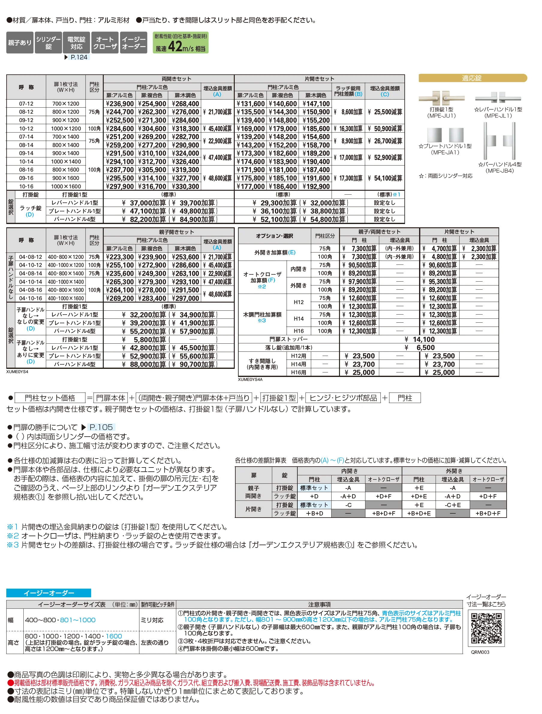 ルシアス 門扉 YS4型_価格_1