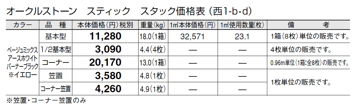 オークルストーン スティック【2024年版】_価格_4