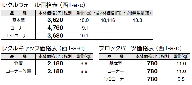 レクルウォール【2024年版】_価格_3