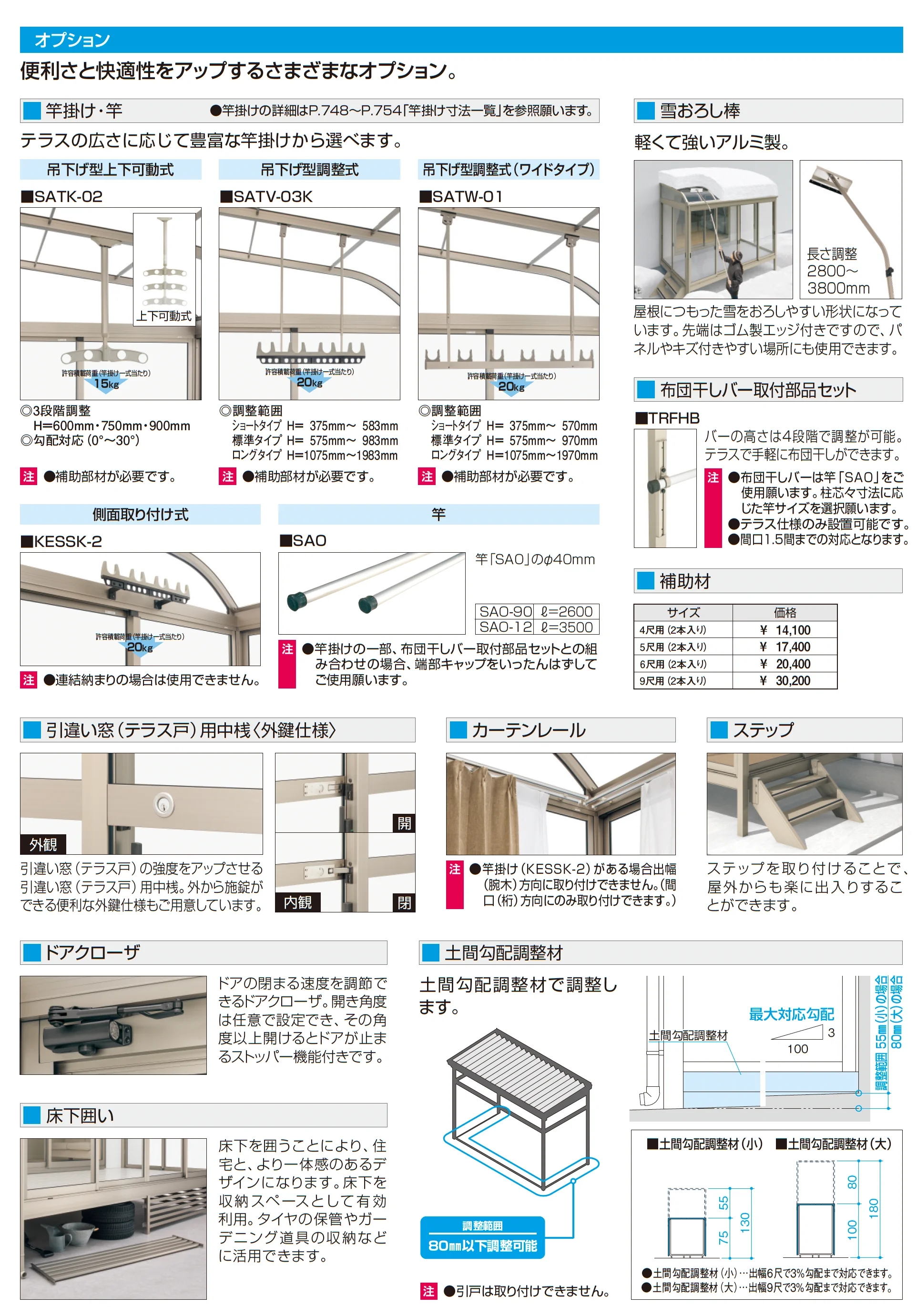 スーパーテラスGTⅡ(サッシ囲い仕様 土間納まり H22サイズ 標準タイプ)_価格_3