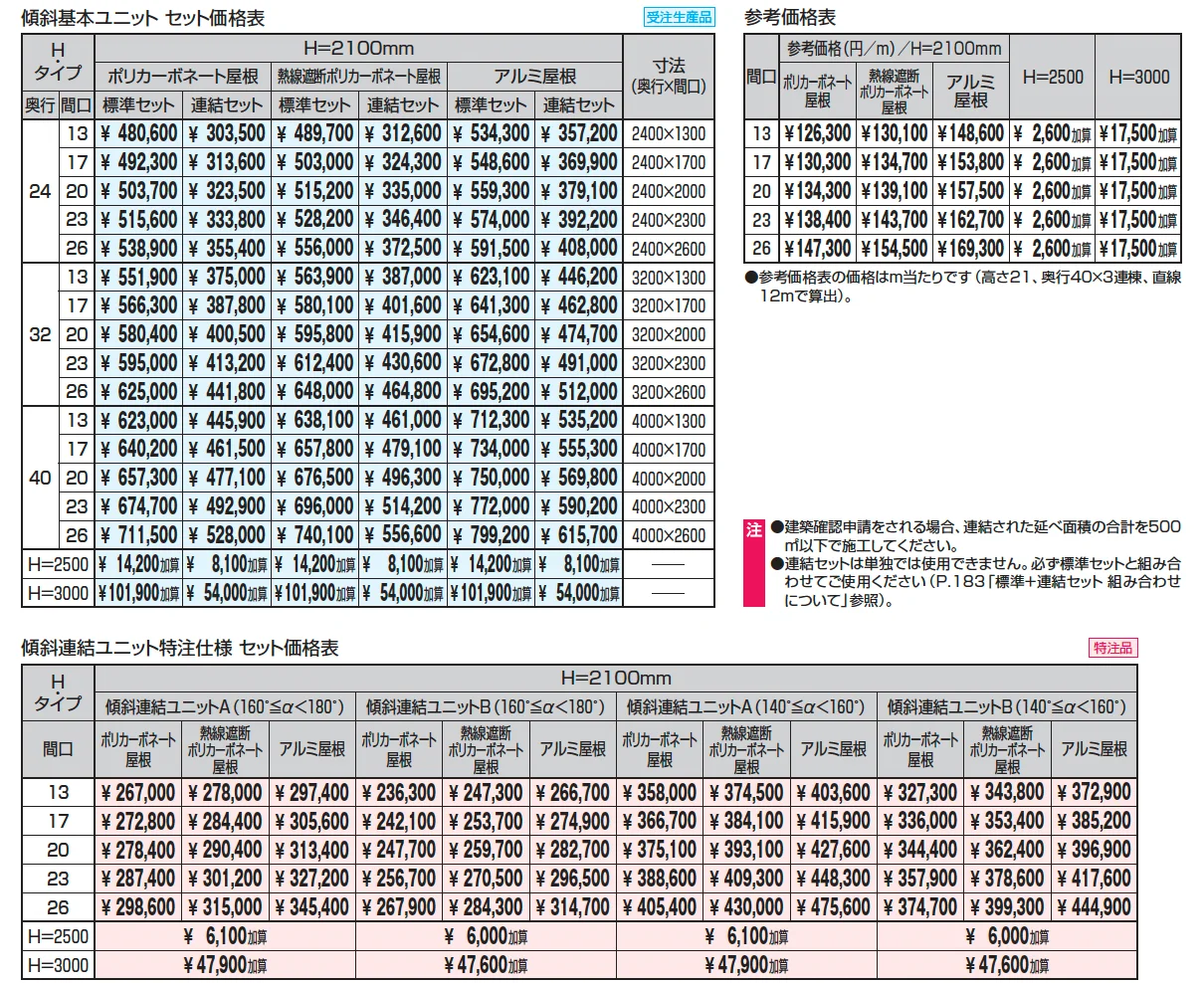 ファインロードS 両支持タイプ/1500N/㎡ 積雪地域型 傾斜基本ユニット【2025年版】_価格_1