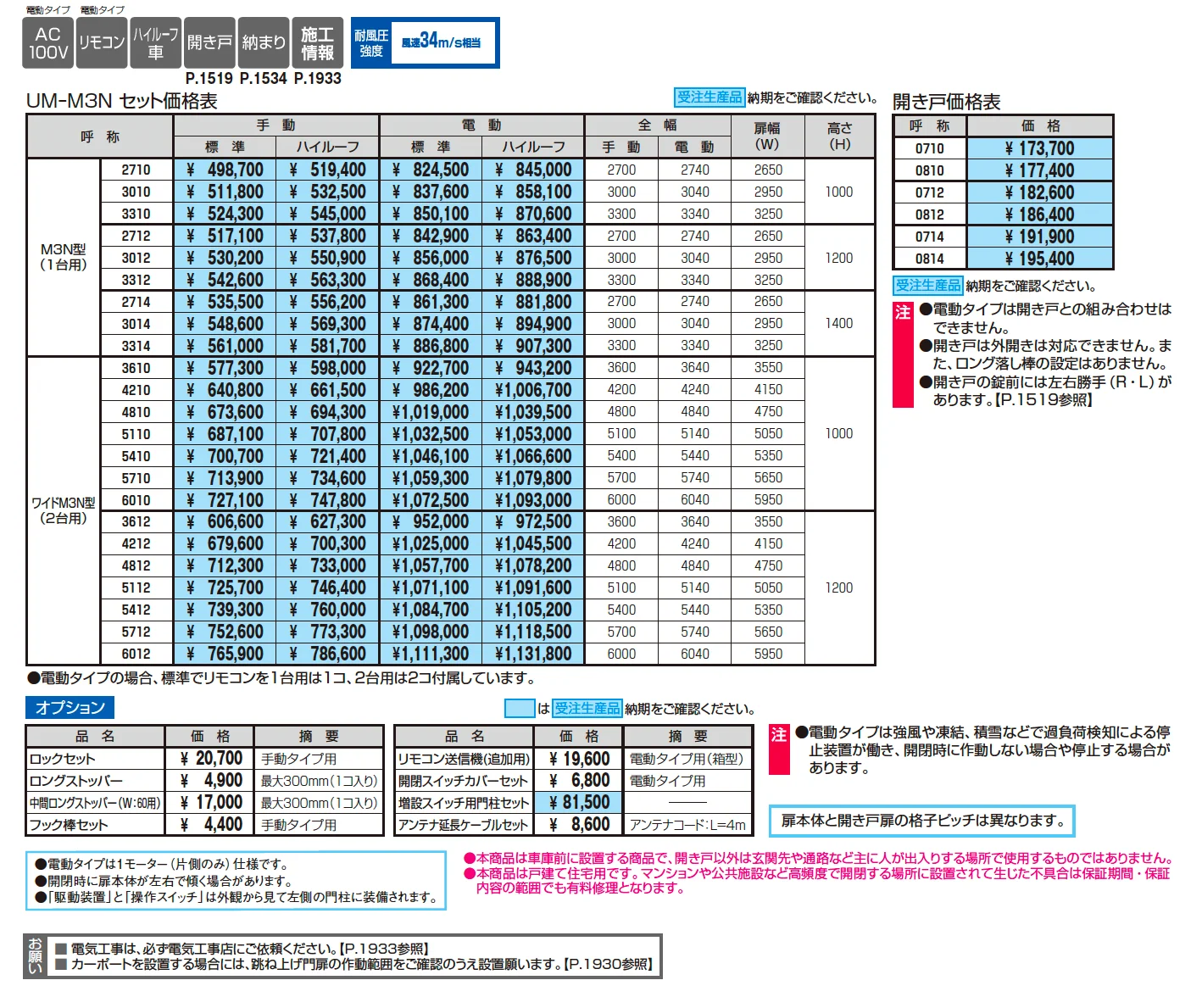 ラビーネワイドM3N型【2025年10月価格改訂版】_価格_1