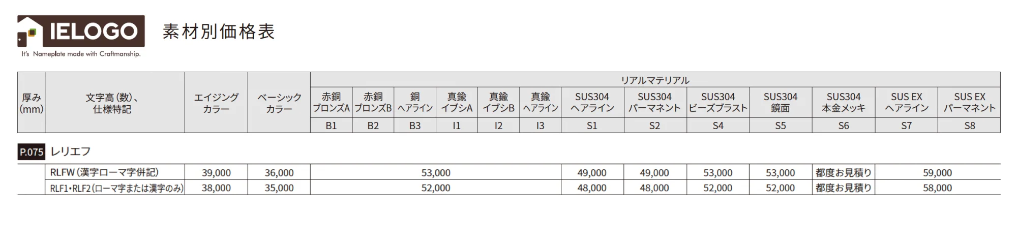 レリエフ【2025年版】_価格_2