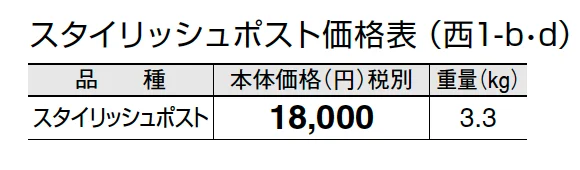 スタイリッシュポスト【2024年版】_価格_4