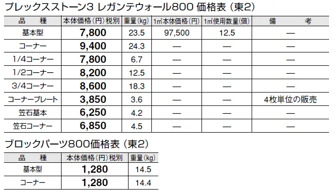 プレックスストーン3 レガンテウォール 800【2024年版】_価格_2