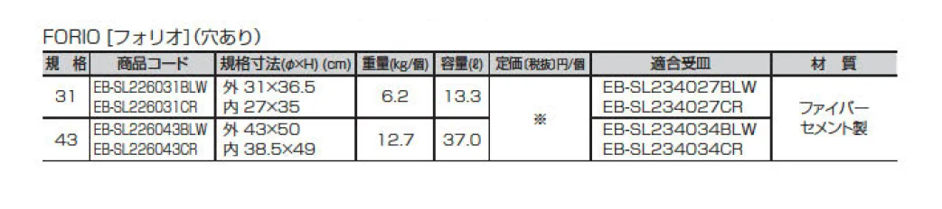 ポッツ フォリオ_価格_2