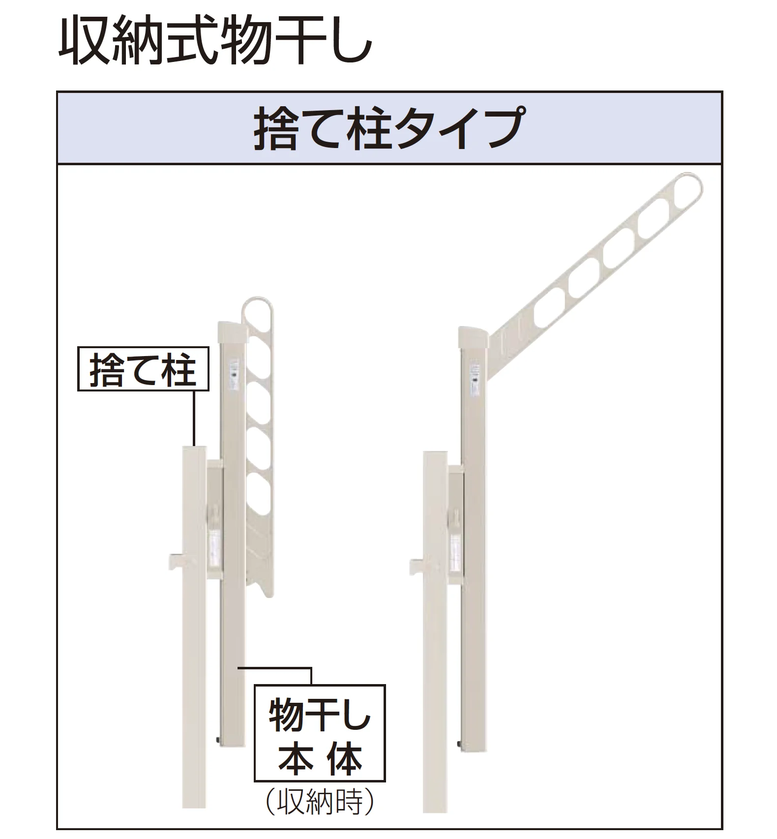 YKK APの「ハンドレールシリーズ用 物干しセット」のサブ画像1