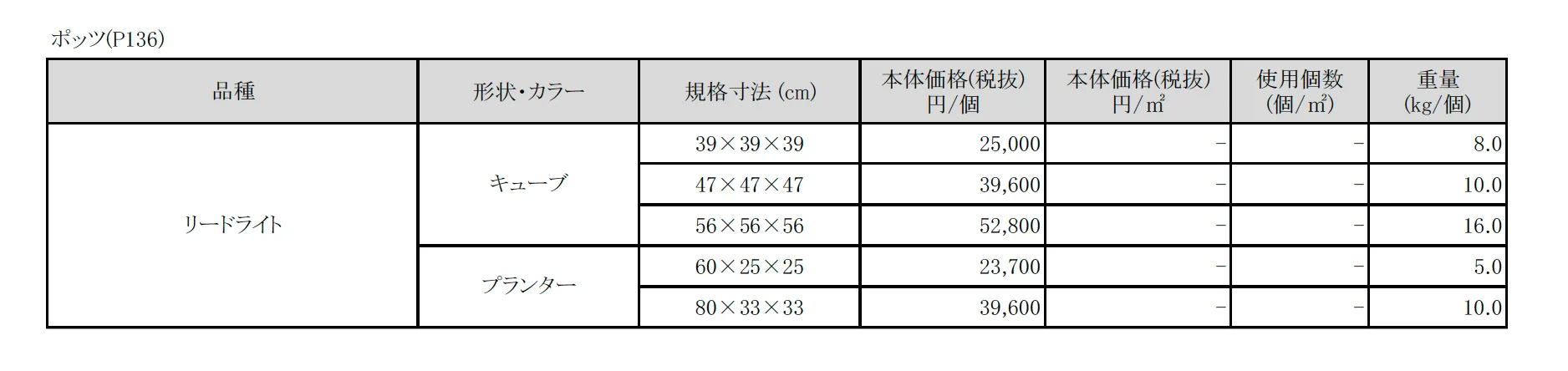ポッツ リードライト【2025年版】_価格_1