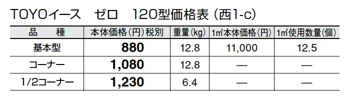 トーヨーイース ゼロ【東日本/中国・四国地方】【2024年版】_価格_4