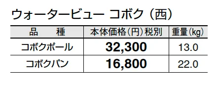 ウォータービュー コボク【2025年版】【廃番】_価格_2