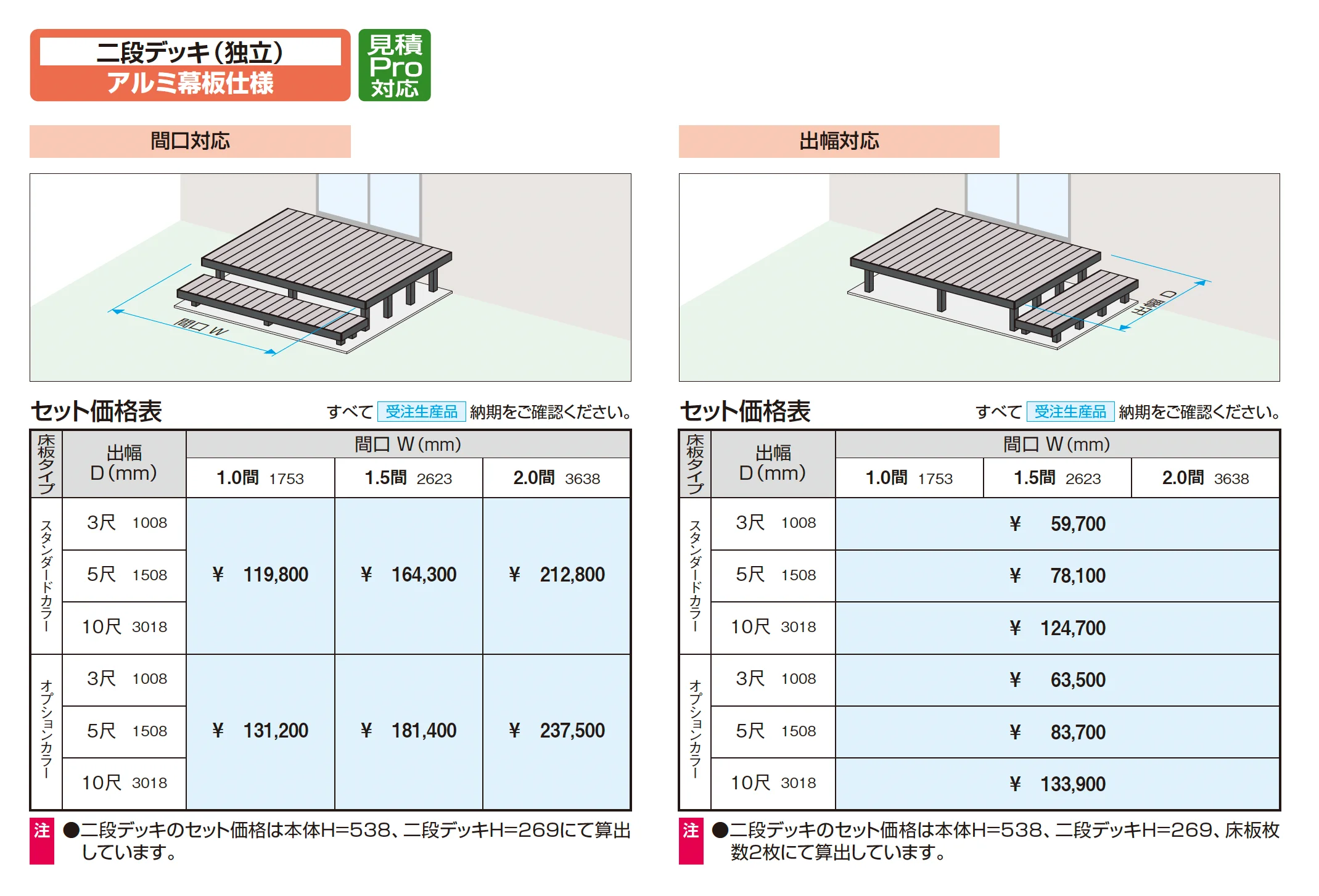 フロワ フロア本体 アルミ幕板仕様_価格_3