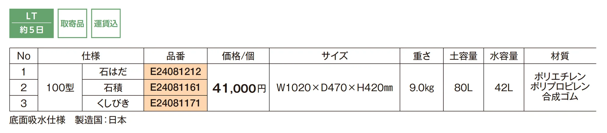 タウンプランターWS_価格_1