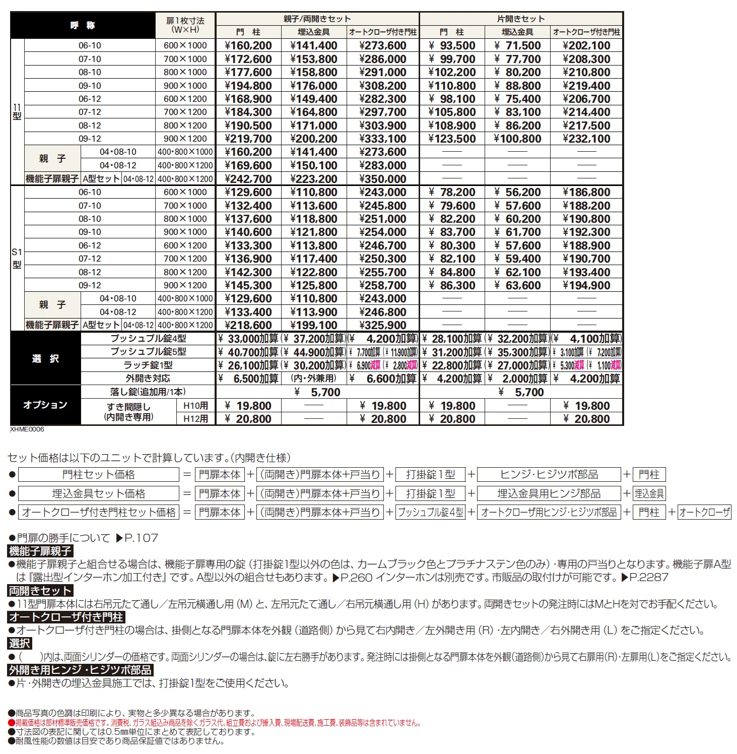 シンプレオ 門扉S1型【2024年版】_価格_1