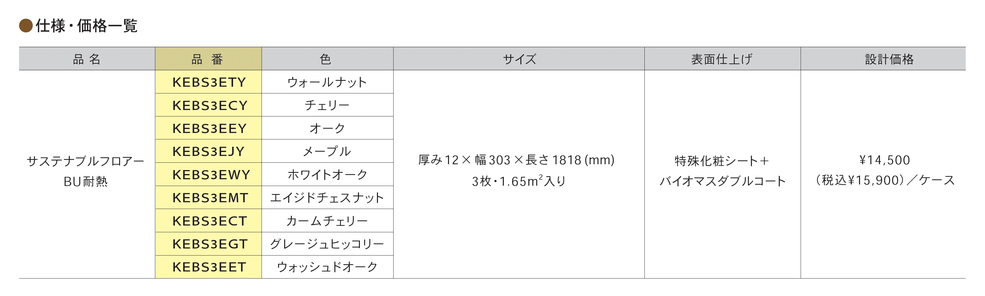 サステナブルフロアー BU耐熱_価格_1