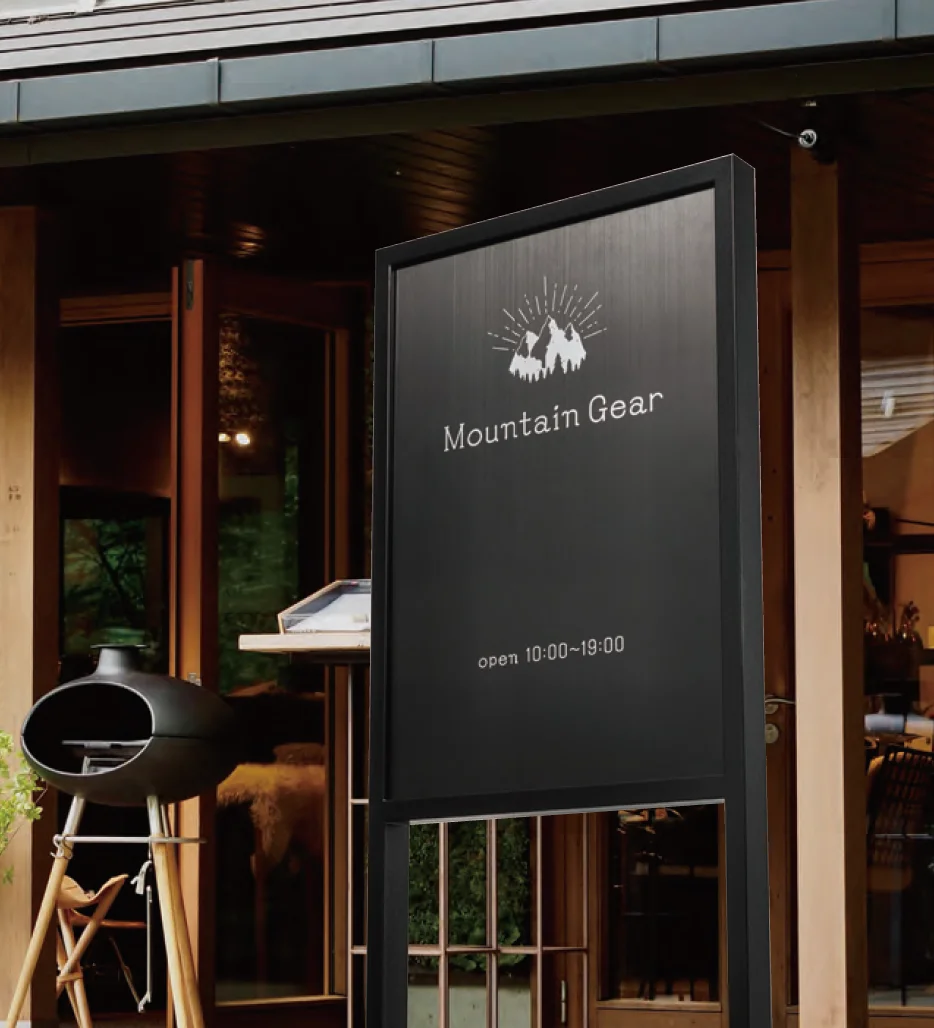 福彫の「【館銘板・商業サイン】自立式サイン ステンレス【2023年版】」