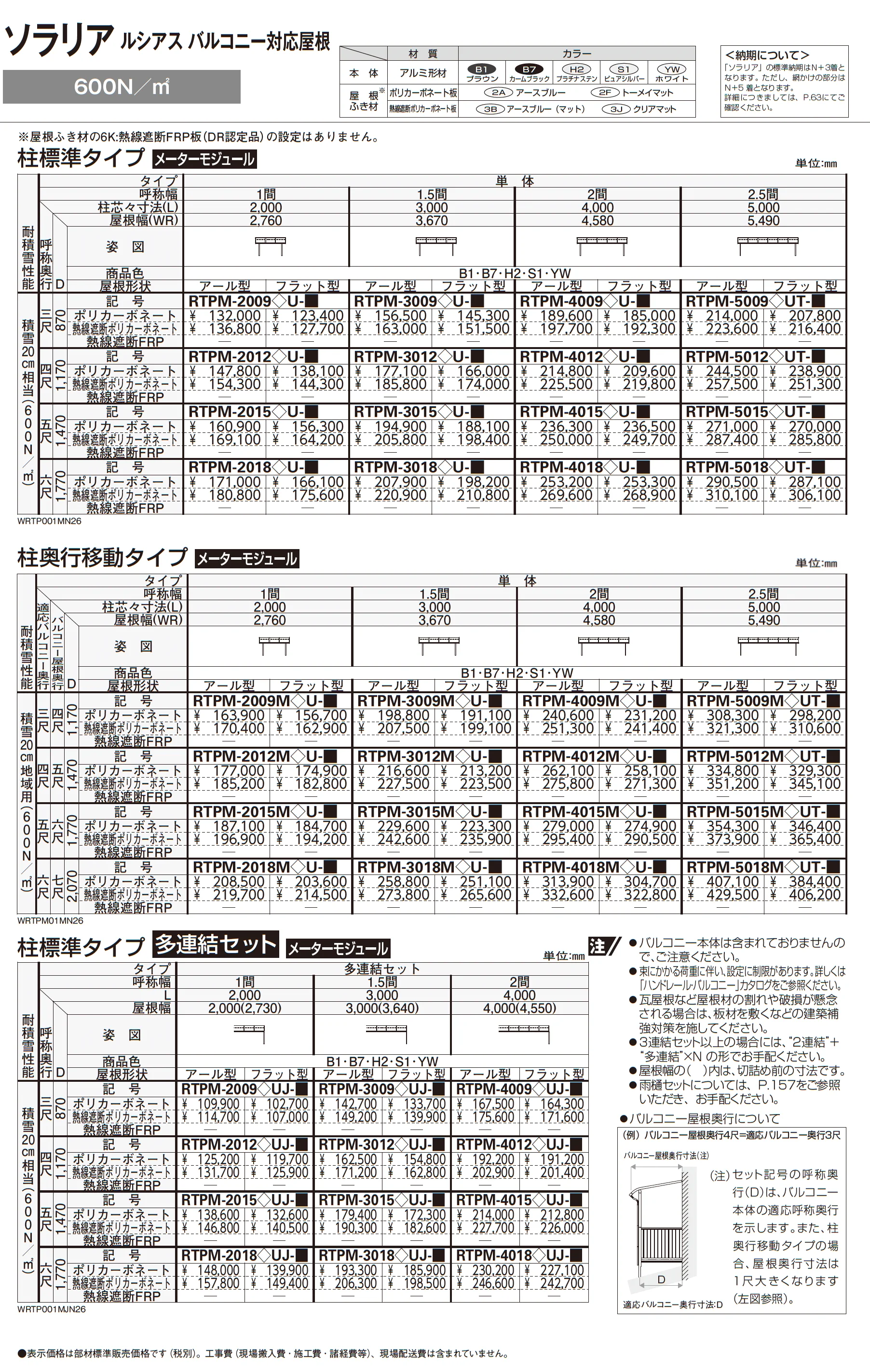 ソラリア ルシアス バルコニー対応屋根_価格_3