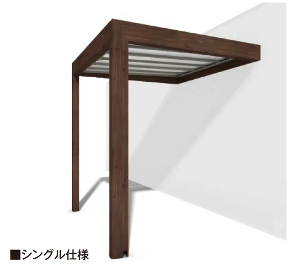 タカショーの「ホームヤードルーフ®︎システム ホームヤードルーフⅡ 壁付仕様【2025年版】」のサブ画像1