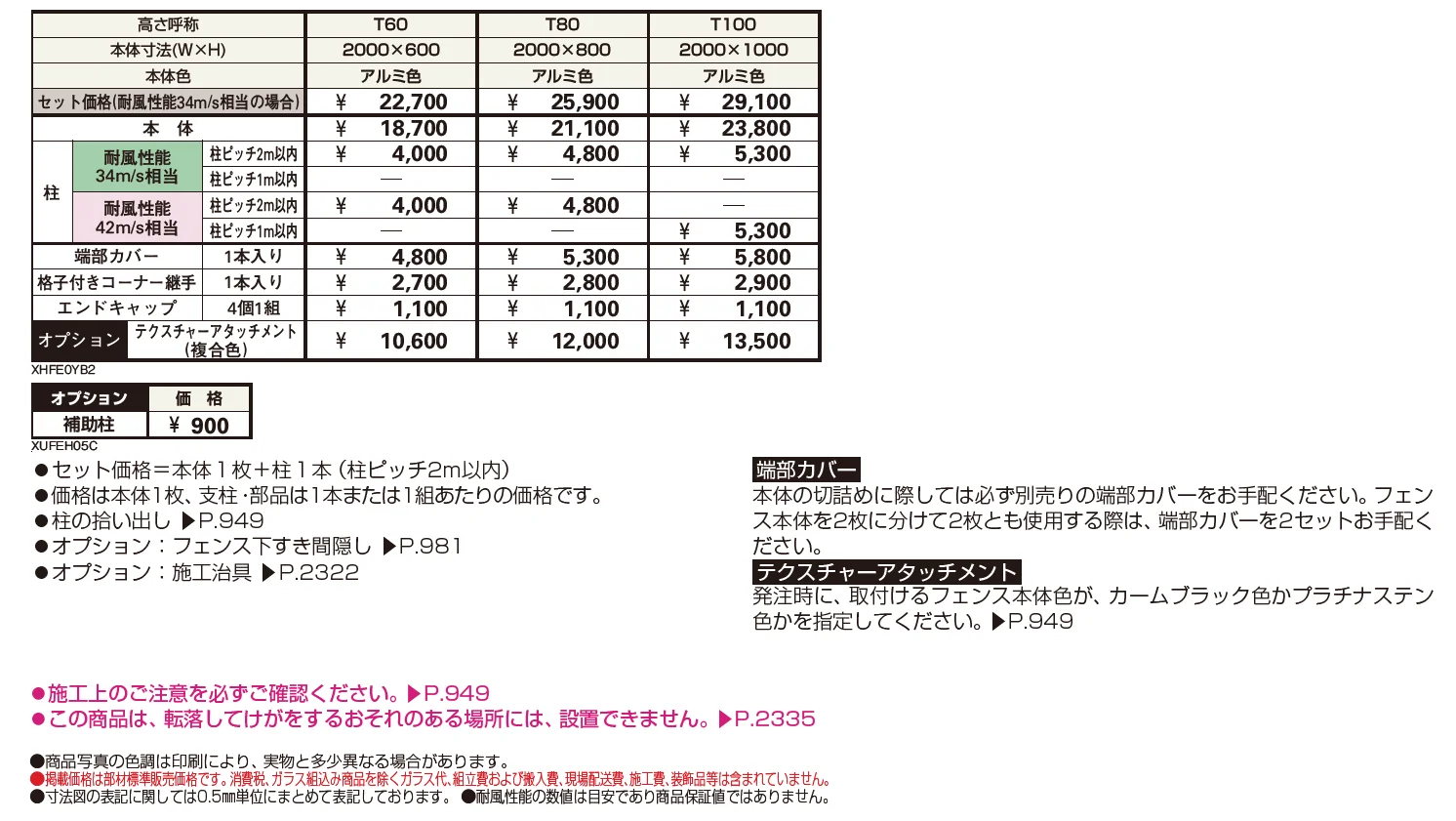 シンプレオ フェンスYB2型 横格子【2024.6月発売】【2024年版】_価格_1