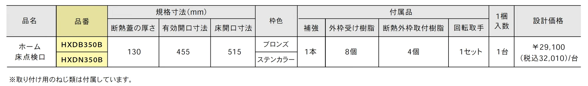 天井点検口 高気密・高断熱タイプ_価格_1
