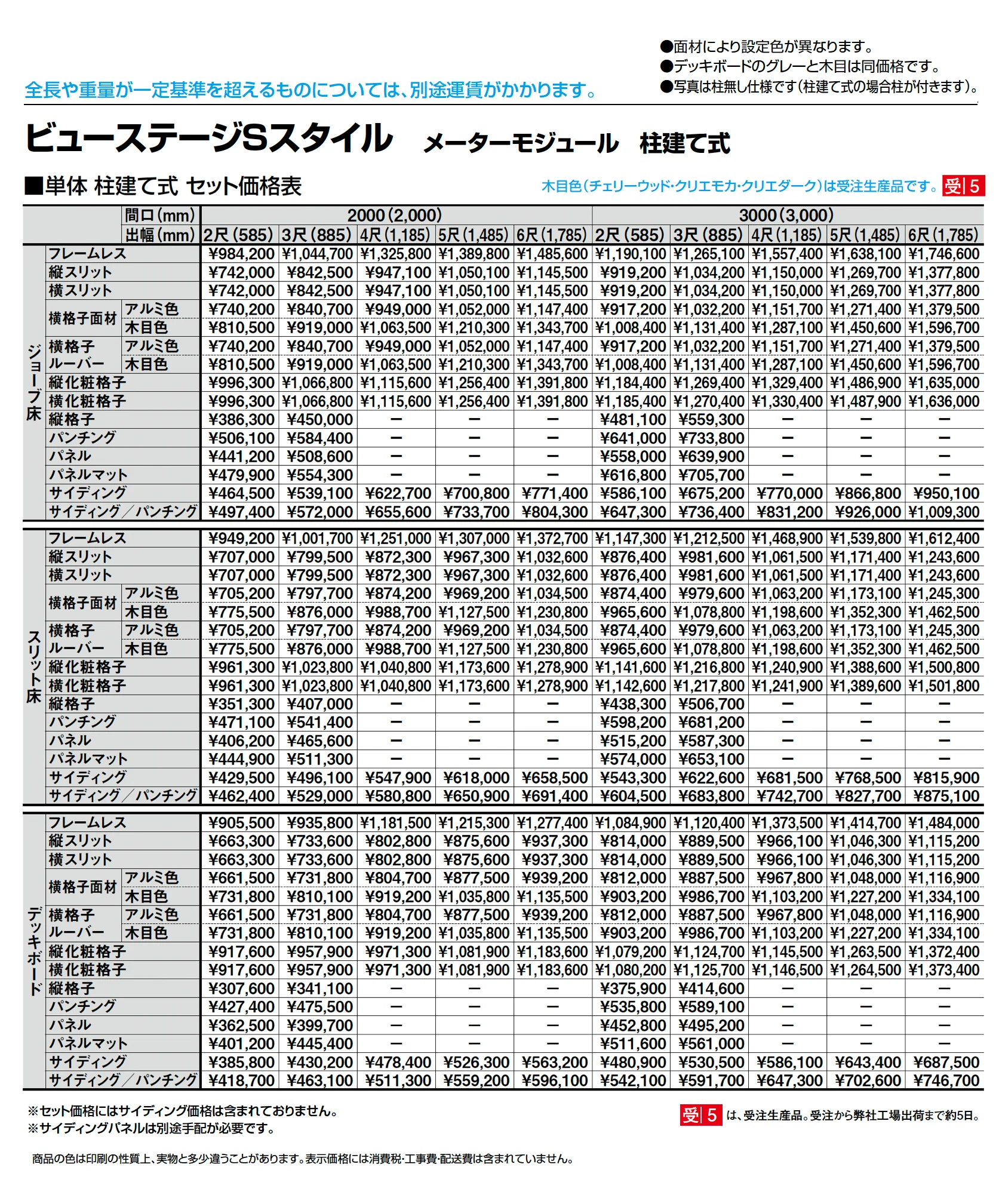 ビューステージ Sスタイル メーターモジュール 柱建て式_価格_1