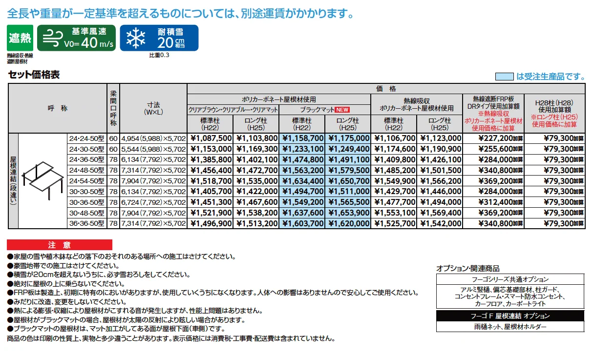フーゴF 屋根連結【2025年版】_価格_1