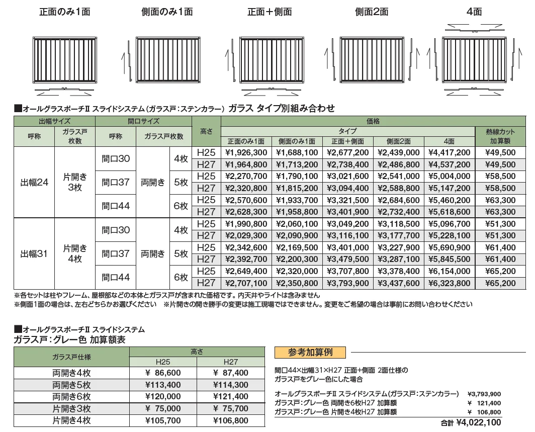 オールグラスポーチ®︎Ⅱ スライドシステム【2024年版】_価格_2