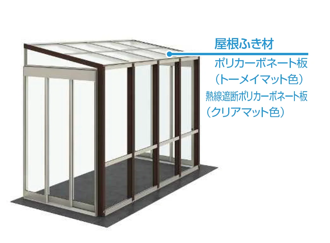 YKK APの「アウタールーフ ガーデンルームタイプ 中骨付き【2025年版】」のサブ画像1