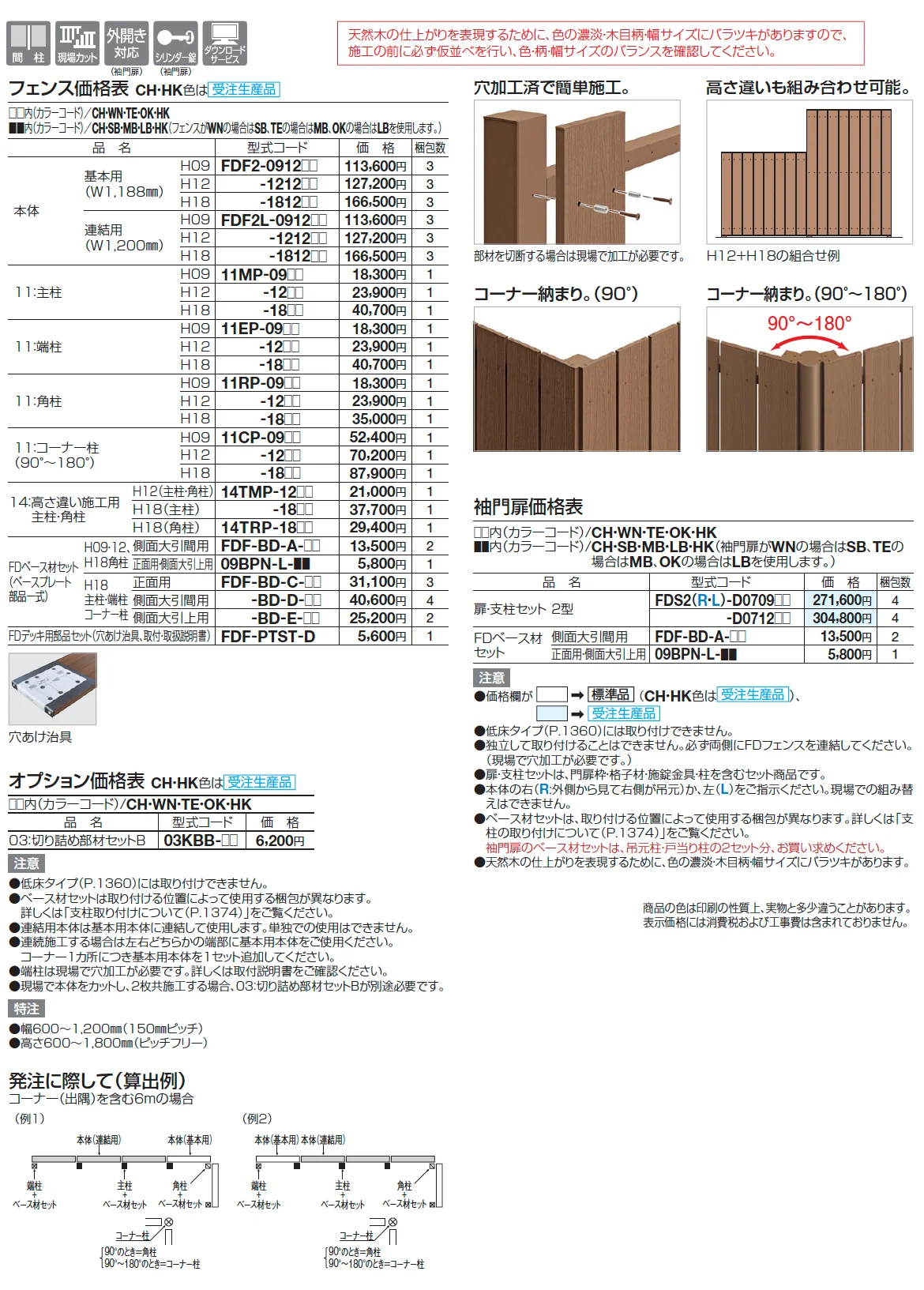 ファンデッキ FDフェンス2型/袖門扉2型【2025年版】_価格_1