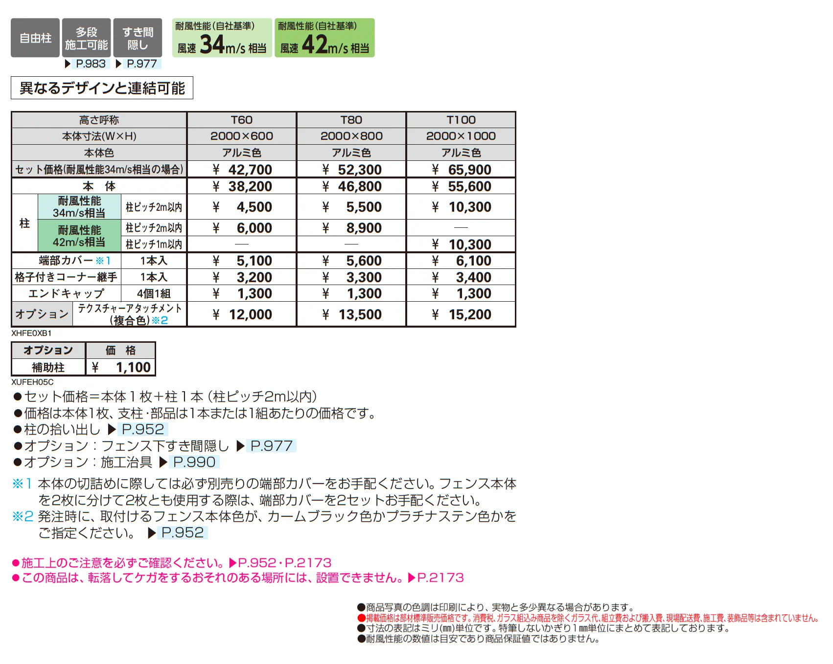 シンプレオ フェンスXB1型_価格_1