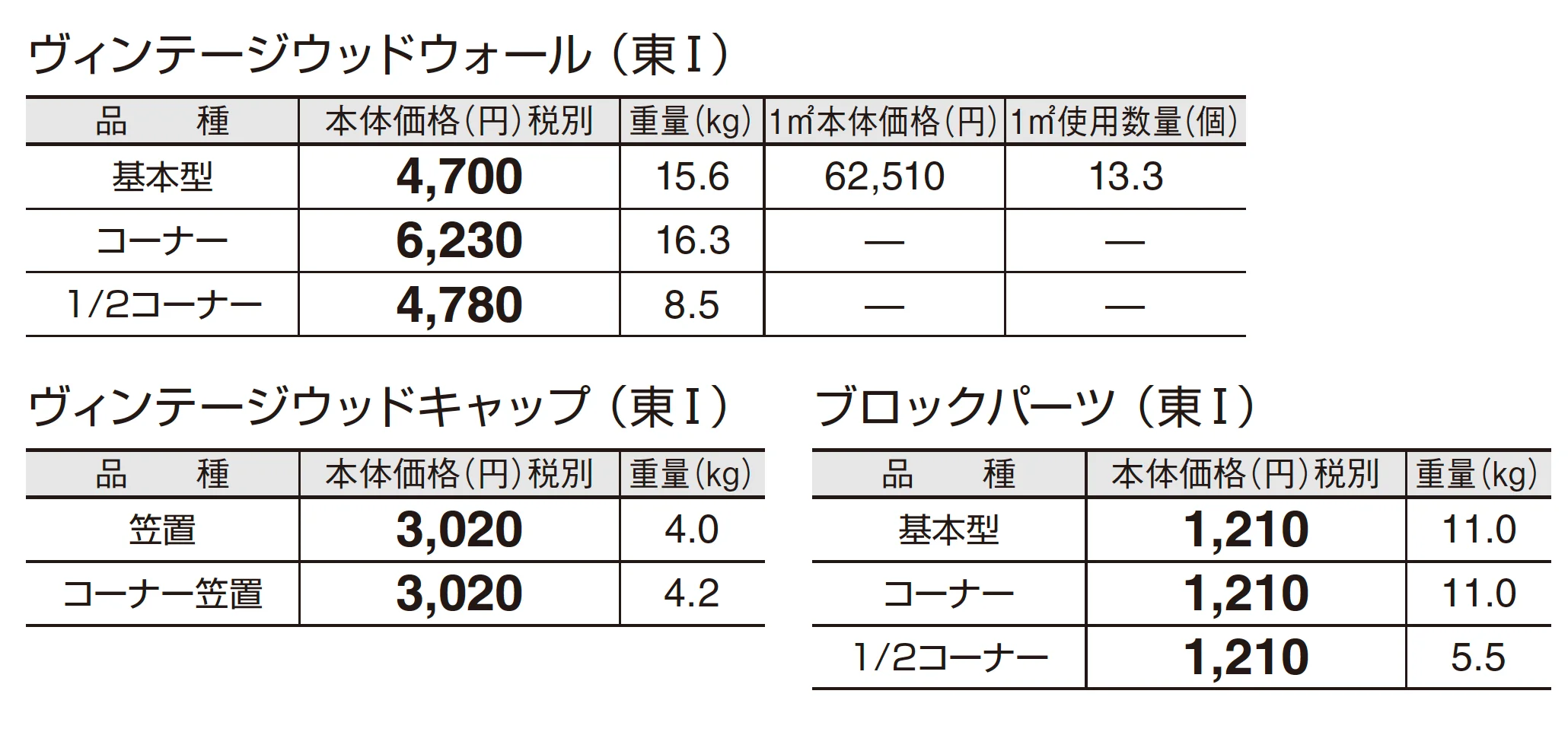 ヴィンテージウッドウォール_価格_1