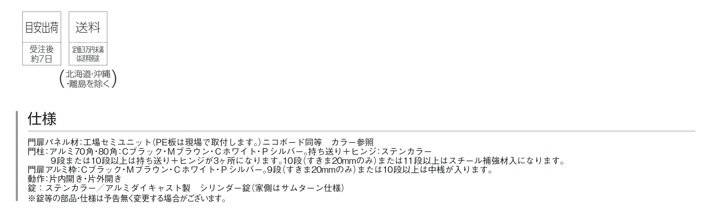 ニコボード門扉_価格_1