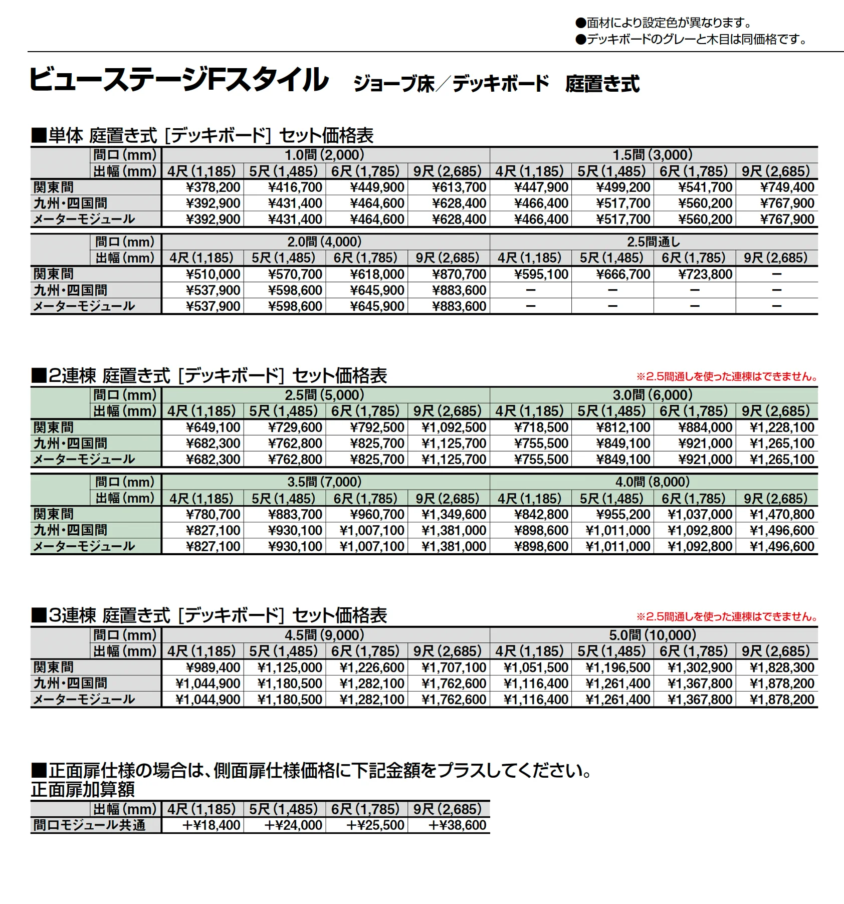 ビューステージ Fスタイル_価格_2