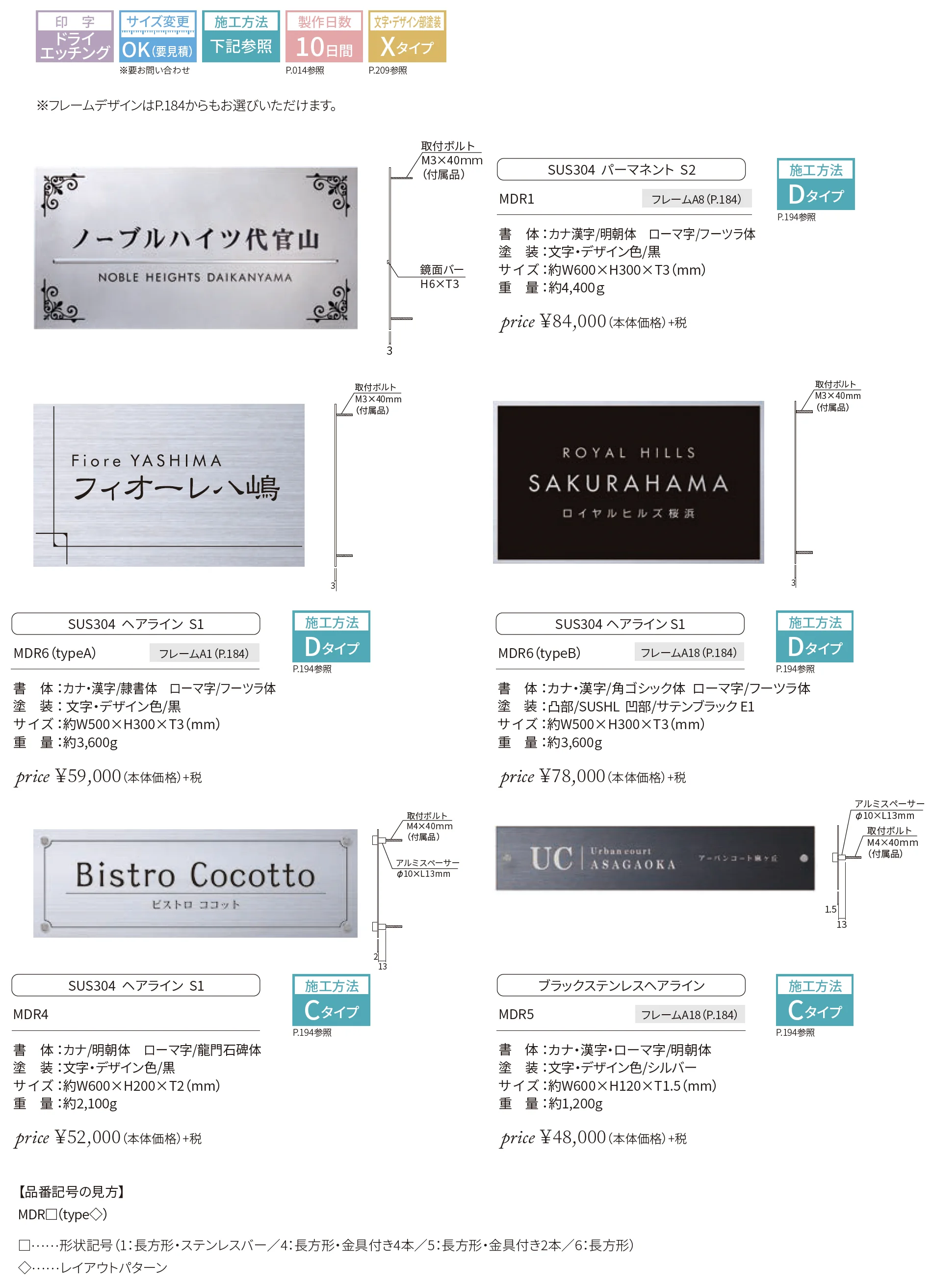 ドライエッチング銘板_価格_1