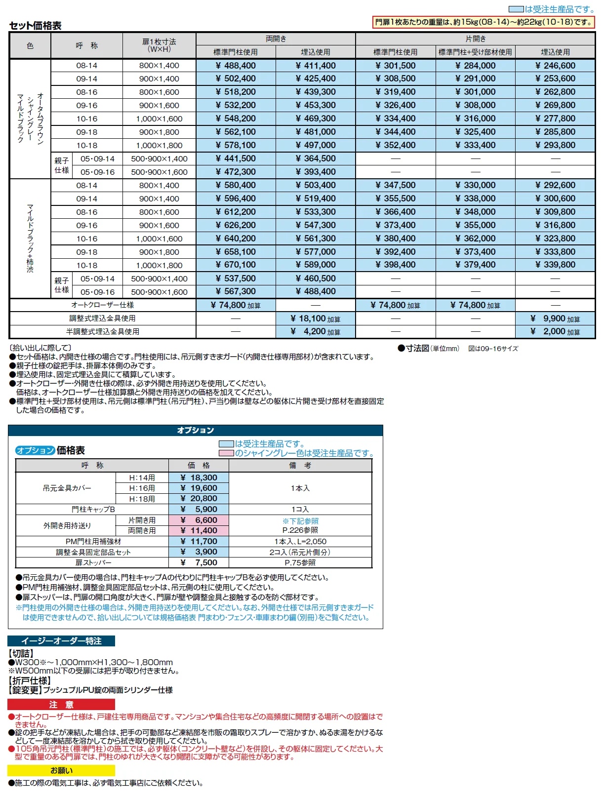 プレミエス門扉 M-KA型【2024年版】_価格_2