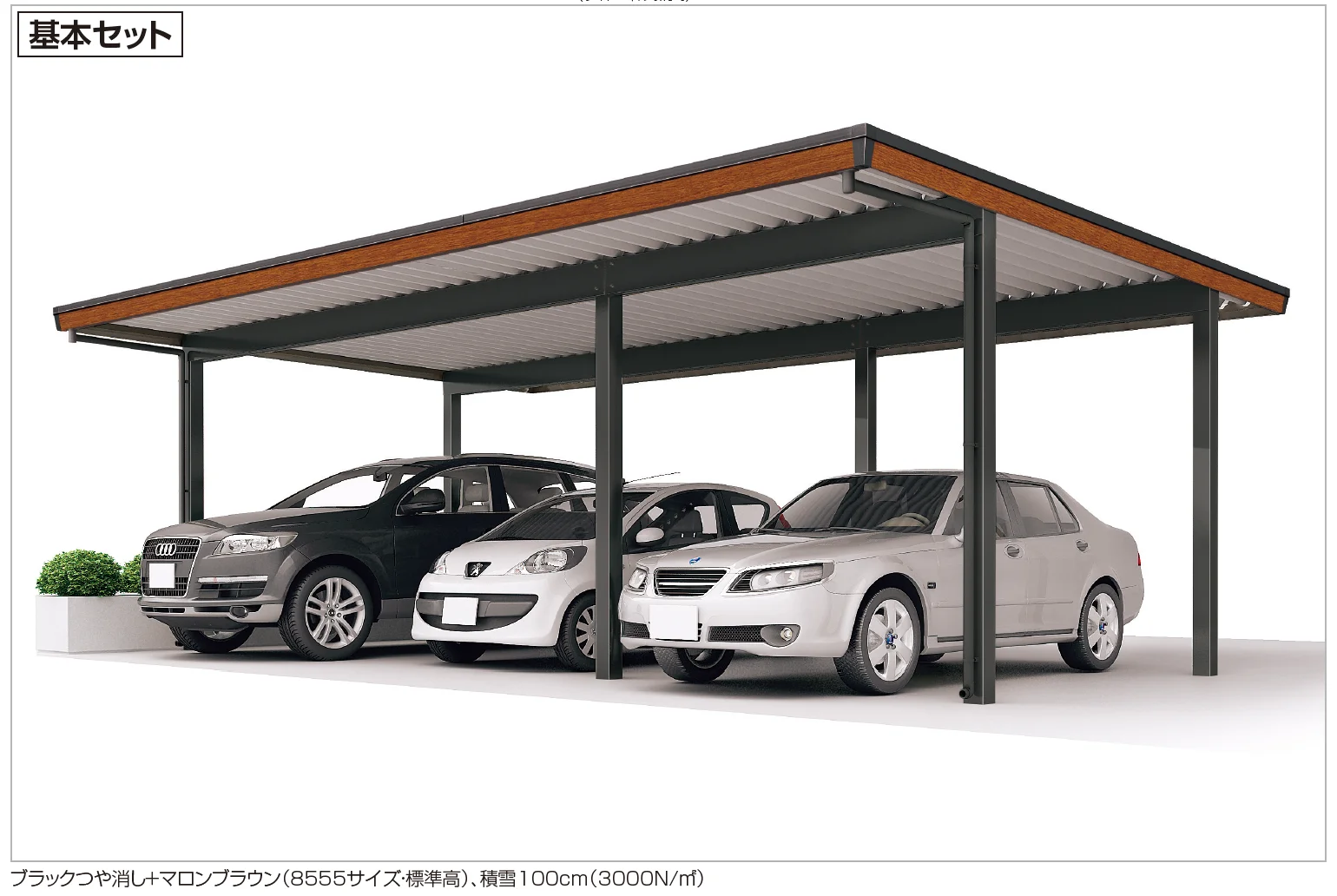 四国化成の「レジストポートSG 間口85サイズ(車3台用)【2023年版】」
