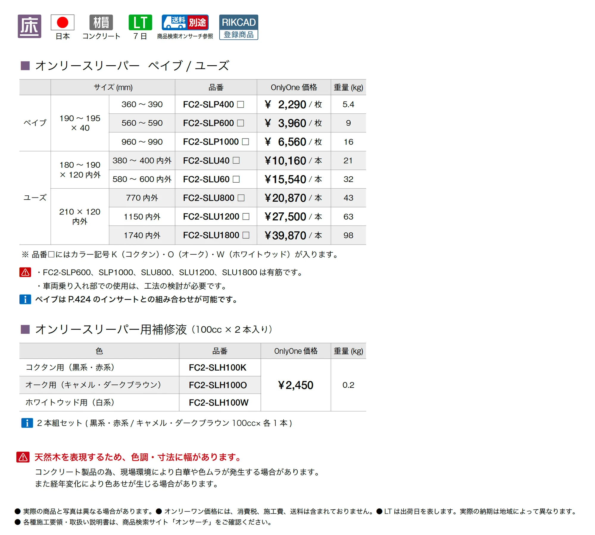 オンリースリーパー ペイブ/ユーズ_価格_1