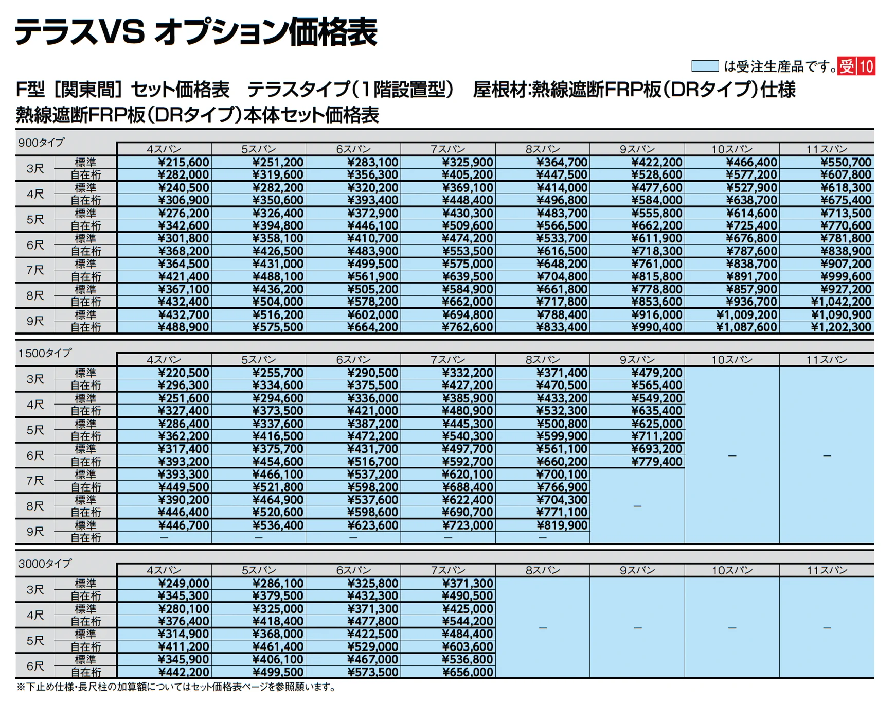 テラスVS F型 テラスタイプ_価格_10
